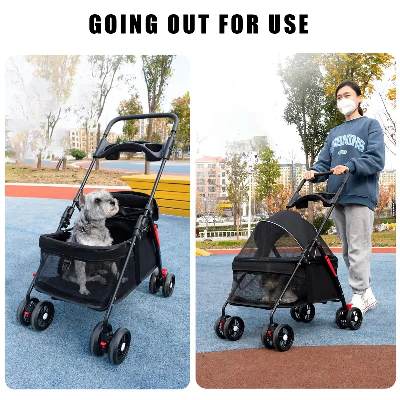 Pet Stroller Dogs Cats Teddy Bear Baby Stroller Small Pet Stroller Light and Foldable Suitable Outdoor Travel Dog Cat Pet Stroller Dogs Cats Teddy Bear Baby Stroller Small Pet Stroller Light and Foldable Suitable Outdoor Travel Dog Cat