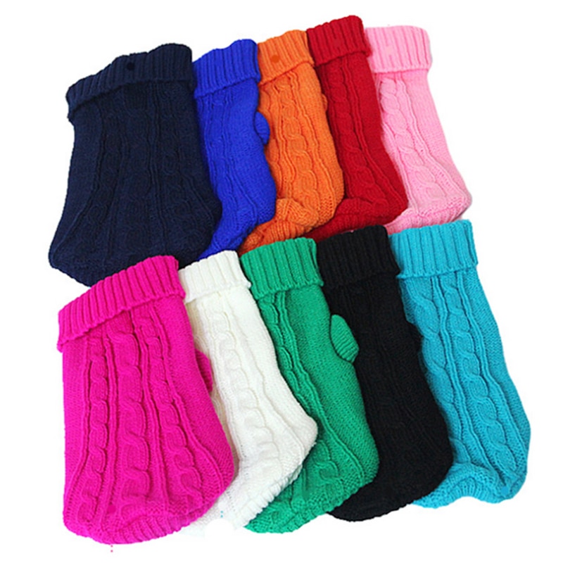 Pet Sweater Knit Winter Outfit