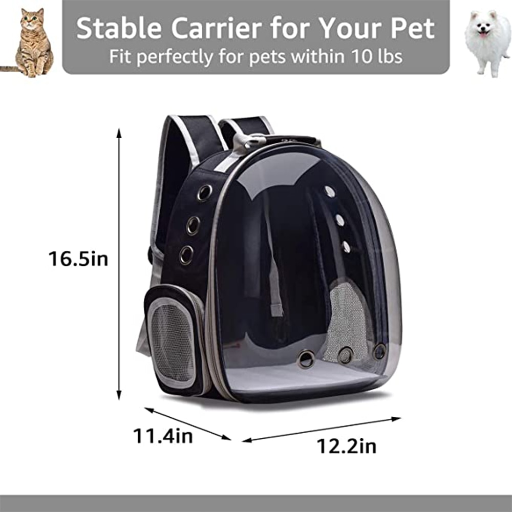 Pet Travel Backpack Transparent Pet Carrier Bag Pet Travel Backpack Transparent Pet Carrier Bag