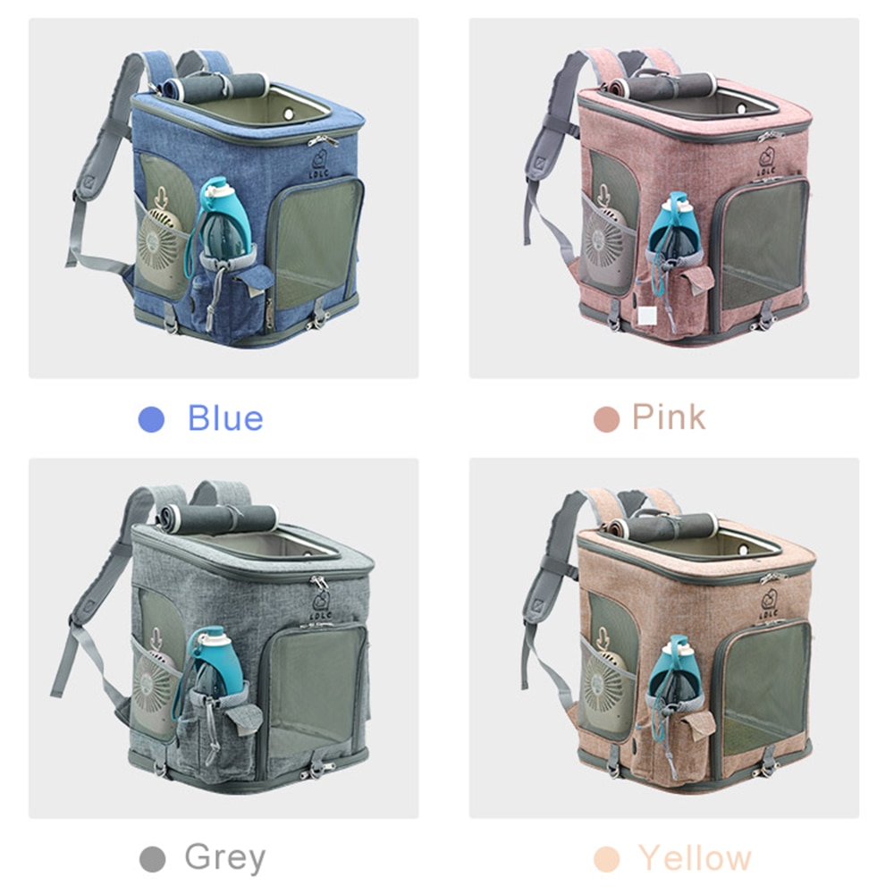 Pet Travel Carrier with Mesh Windows