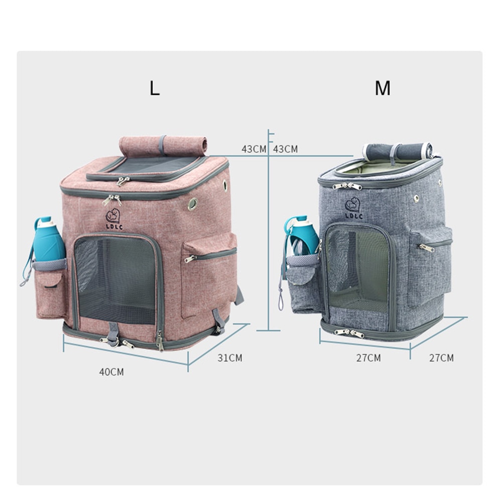 Pet Travel Carrier with Mesh Windows