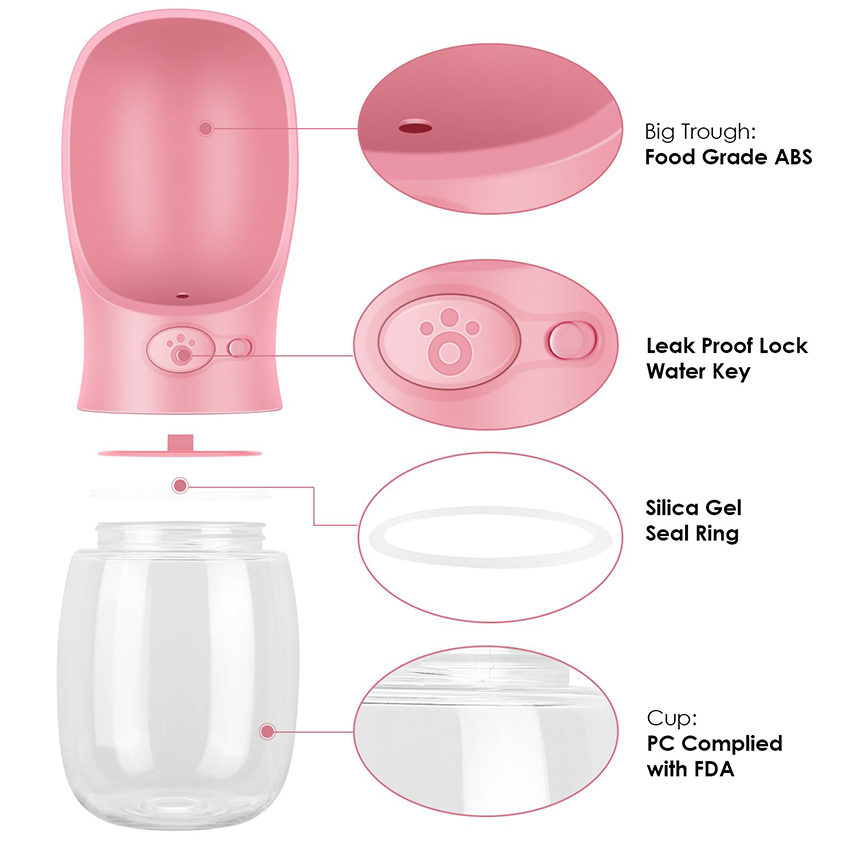 Pet Water Bottle Portable Water Dispenser Pet Water Bottle Portable Water Dispenser