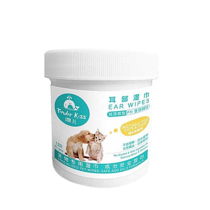 Pet Wipes Ear Cleaner Pet Grooming (120 pieces) Pet Wipes Ear Cleaner Pet Grooming (120 pieces)