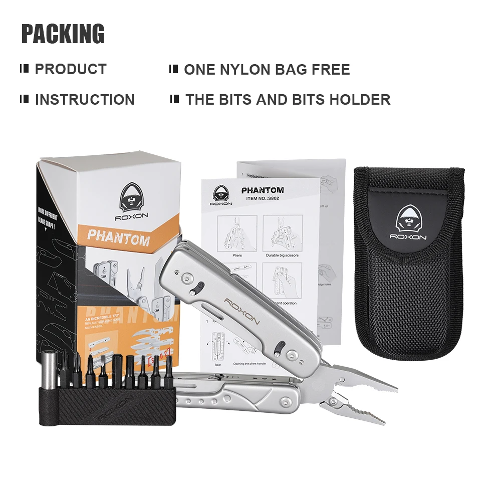 Phantom Multi Tool Pliers and Scissors with Replaceable Knife and Wire Cutters Phantom Multi Tool Pliers and Scissors with Replaceable Knife and Wire Cutters