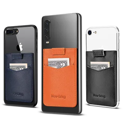 Phone Card Holder Leather Back Pocket Phone Card Holder Leather Back Pocket