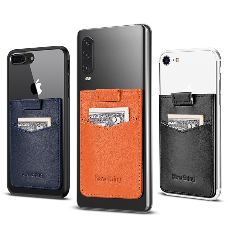 Phone Card Holder Leather Back Pocket Phone Card Holder Leather Back Pocket