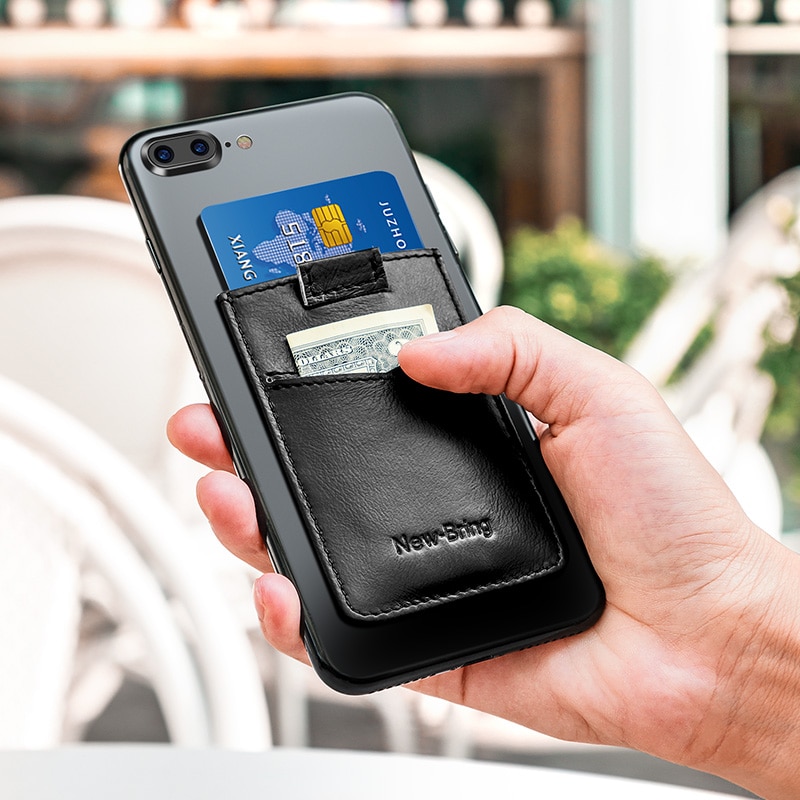 Phone Card Holder Leather Back Pocket Phone Card Holder Leather Back Pocket