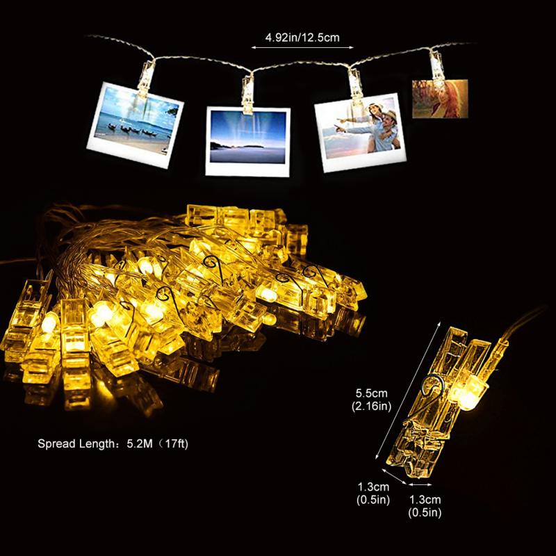 Photo Clip String Lights 40PCS LED Photo Clip String Lights 40PCS LED