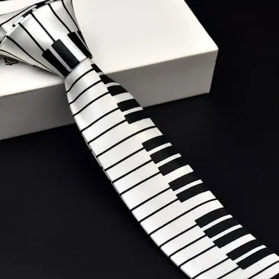 Piano Key Necktie Classic Accessory Piano Key Necktie Classic Accessory
