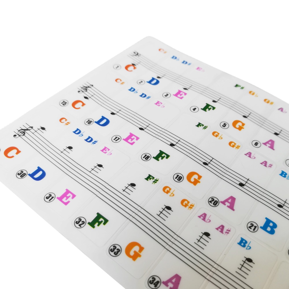 Piano Key Stickers Removable Stickers Piano Key Stickers Removable Stickers