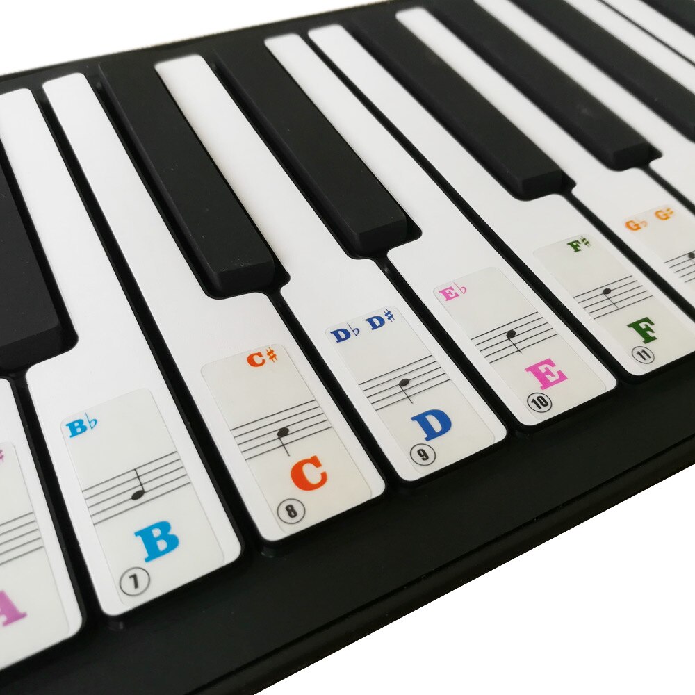 Piano Key Stickers Removable Stickers Piano Key Stickers Removable Stickers