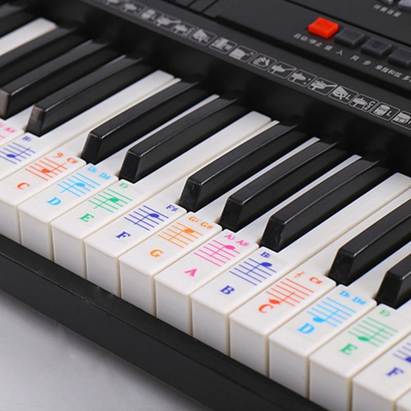 Piano Note Stickers Colorful Stickers Piano Note Stickers Colorful Stickers