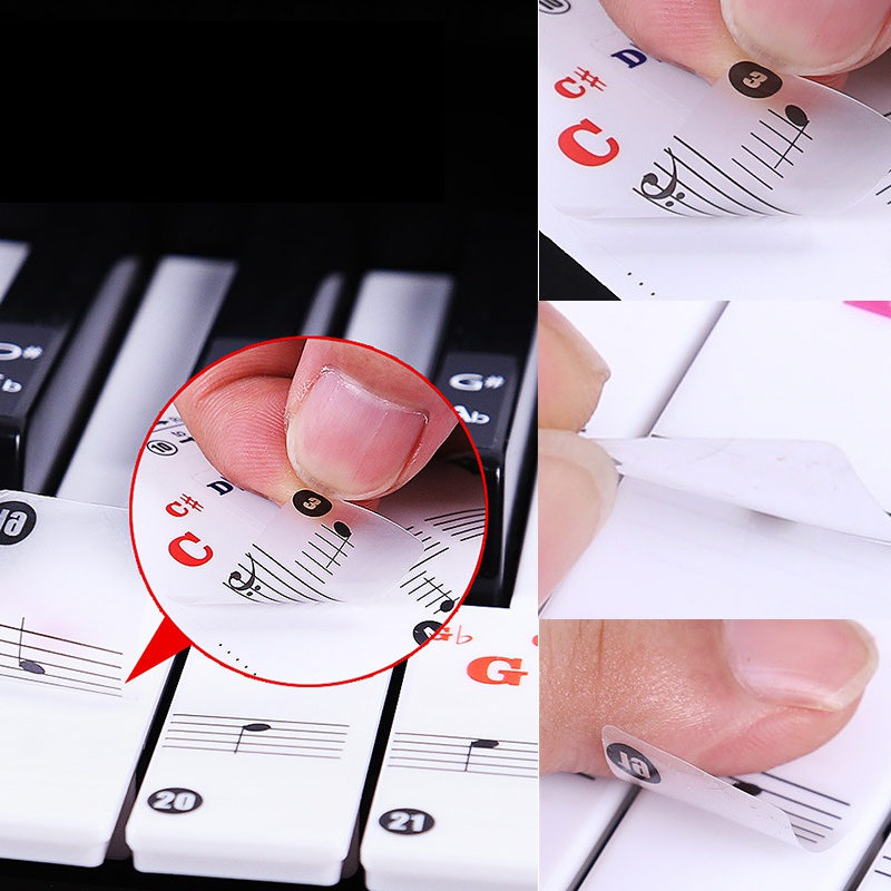 Piano Stickers Training Keyboards Notes Piano Stickers Training Keyboards Notes