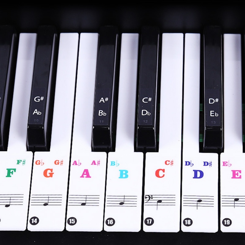 Piano Stickers Training Keyboards Notes Piano Stickers Training Keyboards Notes