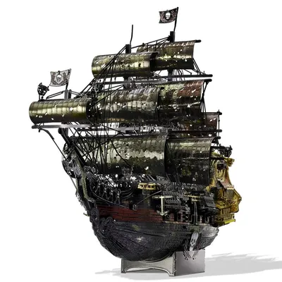 Piececool 3D Metal Puzzle The Queen Anne's Revenge Jigsaw Pirate Ship DIY Model Building Kits Toys for Teens Brain Piececool 3D Metal Puzzle The Queen Anne's Revenge Jigsaw Pirate Ship DIY Model Building Kits Toys for Teens Brain