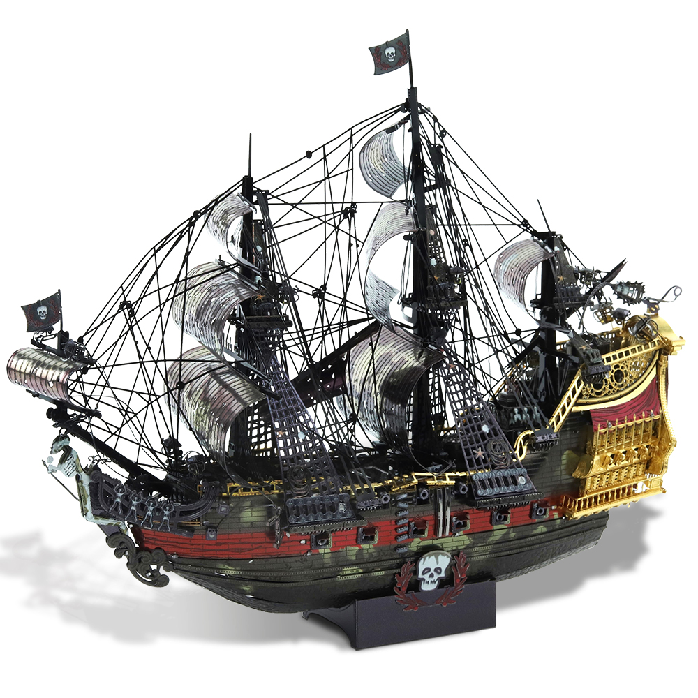 Piececool 3D Metal Puzzle The Queen Anne's Revenge Jigsaw Pirate Ship DIY Model Building Kits Toys for Teens Brain Piececool 3D Metal Puzzle The Queen Anne's Revenge Jigsaw Pirate Ship DIY Model Building Kits Toys for Teens Brain