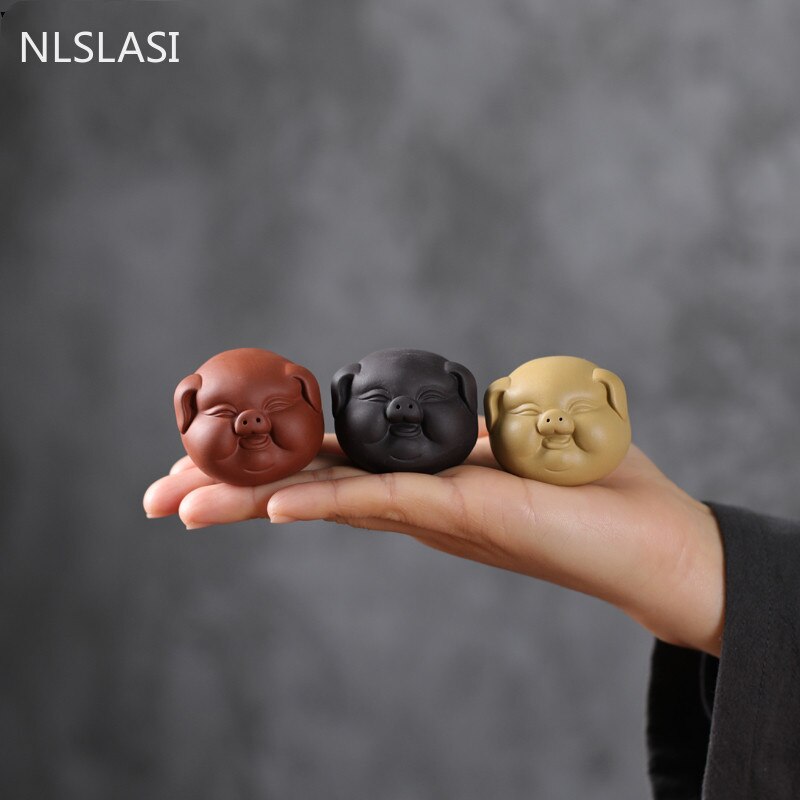 Pig Tea Pet Clay Figurine Pig Tea Pet Clay Figurine
