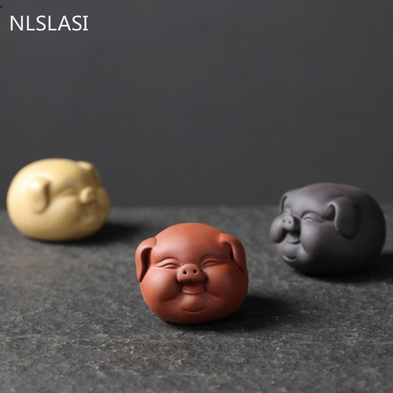 Pig Tea Pet Clay Figurine Pig Tea Pet Clay Figurine