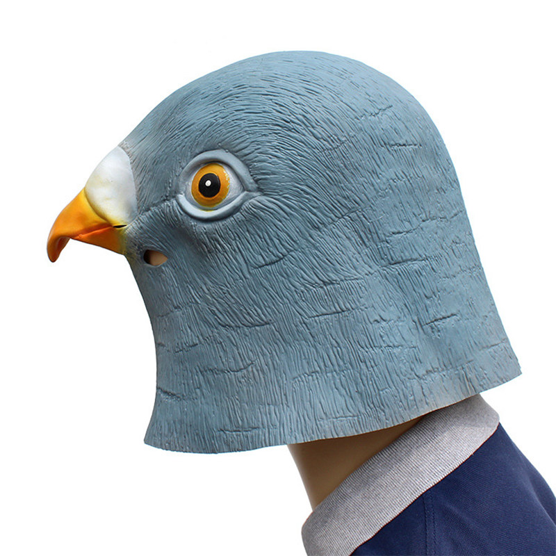 Pigeon Mask Latex Giant Bird Head Halloween Cosplay Costume Theater Prop Masks for Party Birthday Decoration