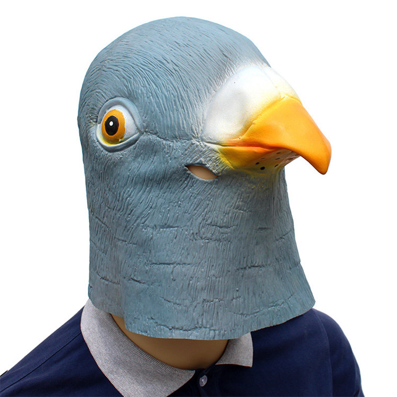 Pigeon Mask Latex Giant Bird Head Halloween Cosplay Costume Theater Prop Masks for Party Birthday Decoration