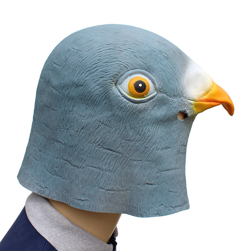 Pigeon Mask Latex Giant Bird Head Halloween Cosplay Costume Theater Prop Masks for Party Birthday Decoration