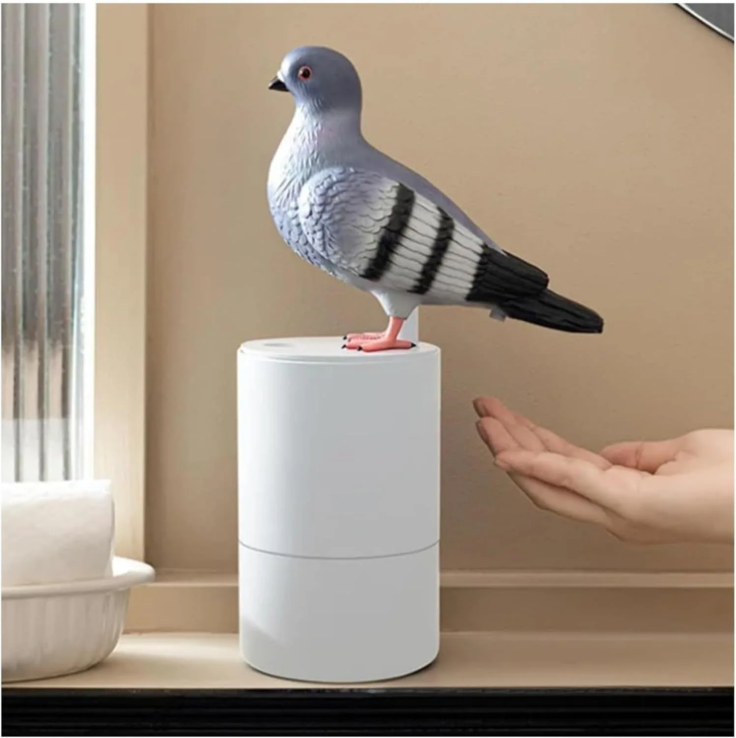 Pigeon Shape Automatic Induction Foam Hand Washer Touchless Foam Soap Dispenser Infrared Sensor Hygienic Foam Dispenser Pigeon Shape Automatic Induction Foam Hand Washer Touchless Foam Soap Dispenser Infrared Sensor Hygienic Foam Dispenser