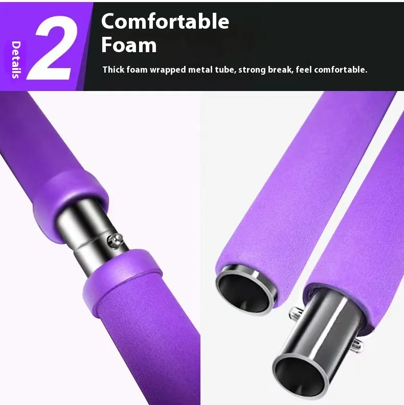 Pilates Stick Multi functional Fitness Stick Yoga Pilates Equipment Home Elasticity Exercise Training Hip Pulling Rope Pilates Stick Multi functional Fitness Stick Yoga Pilates Equipment Home Elasticity Exercise Training Hip Pulling Rope