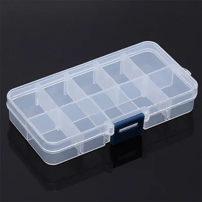 Pill Containers 10 Grid Organizer Box Pill Containers 10 Grid Organizer Box