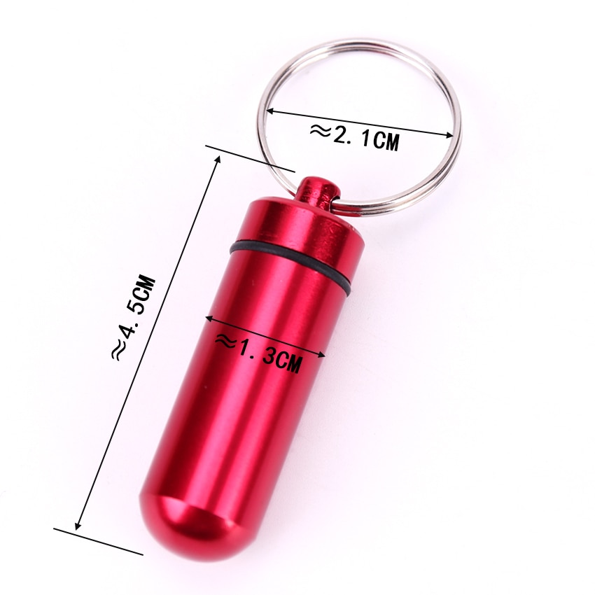 Pill Holder Keychain Waterproof Container Pill Holder Keychain Waterproof Container