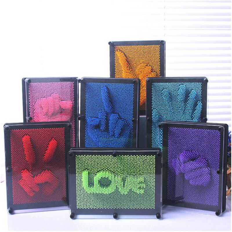Pin Art Toy 3D Face/Palm Clone Shape Pin Art Toy 3D Face/Palm Clone Shape