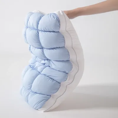 Pineapple Bread Shape Pillow Core Breathable Grid Design Cervical Support Bed Pillows Soft Fluffy Comfortable Neck Pineapple Bread Shape Pillow Core Breathable Grid Design Cervical Support Bed Pillows Soft Fluffy Comfortable Neck