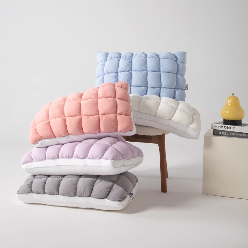 Pineapple Bread Shape Pillow Core Breathable Grid Design Cervical Support Bed Pillows Soft Fluffy Comfortable Neck Pineapple Bread Shape Pillow Core Breathable Grid Design Cervical Support Bed Pillows Soft Fluffy Comfortable Neck