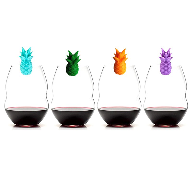 Pineapple Design Wine Glass Tags (6 pcs) Pineapple Design Wine Glass Tags (6 pcs)