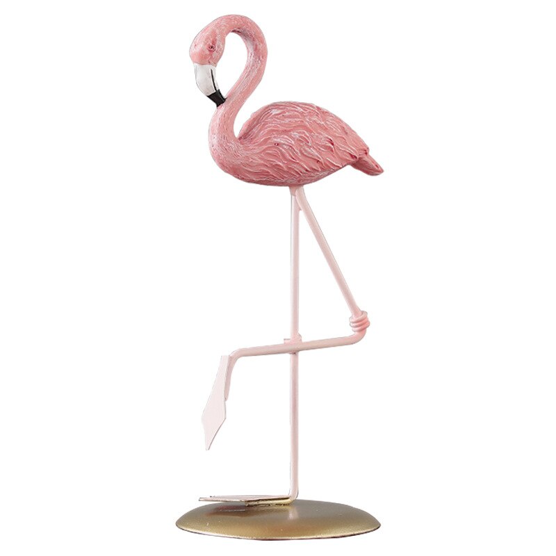 Pink Flamingo Figurine Decoration