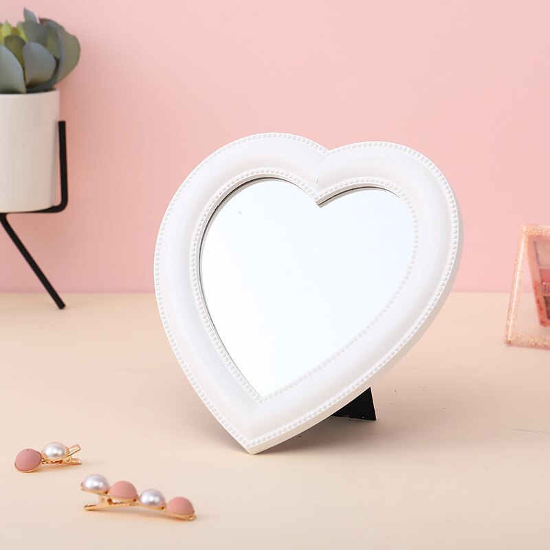 Pink Heart Mirror with Stand Pink Heart Mirror with Stand