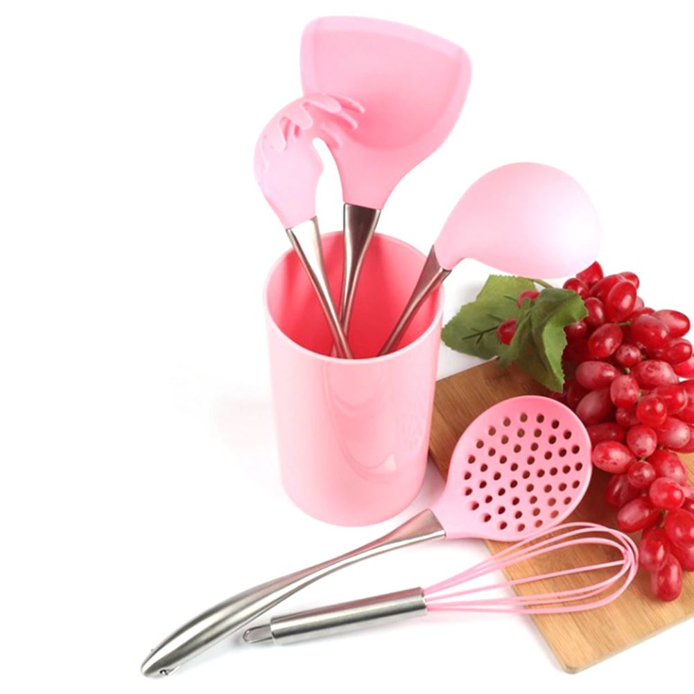 Pink Kitchen Utensils Silicone Cooking Tool Pink Kitchen Utensils Silicone Cooking Tool