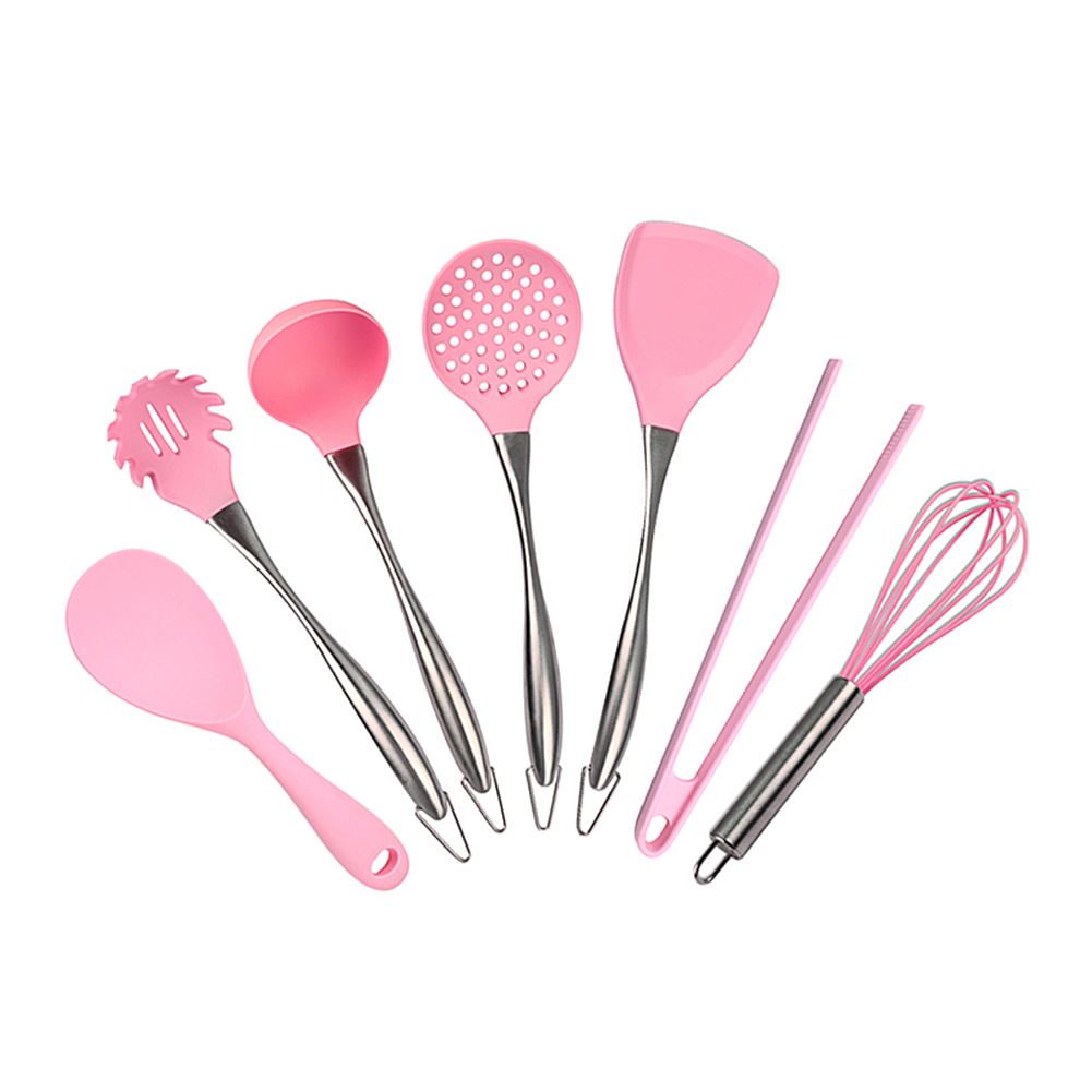 Pink Kitchen Utensils Silicone Cooking Tool Pink Kitchen Utensils Silicone Cooking Tool