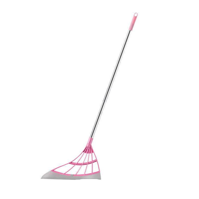 Pink Magic Broom Cleaning Bathroom Glass One Piece Wipe Mop Household Small Broom Splicing Broom