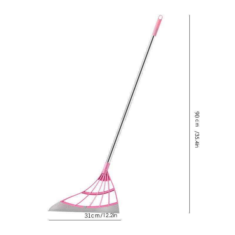 Pink Magic Broom Cleaning Bathroom Glass One Piece Wipe Mop Household Small Broom Splicing Broom