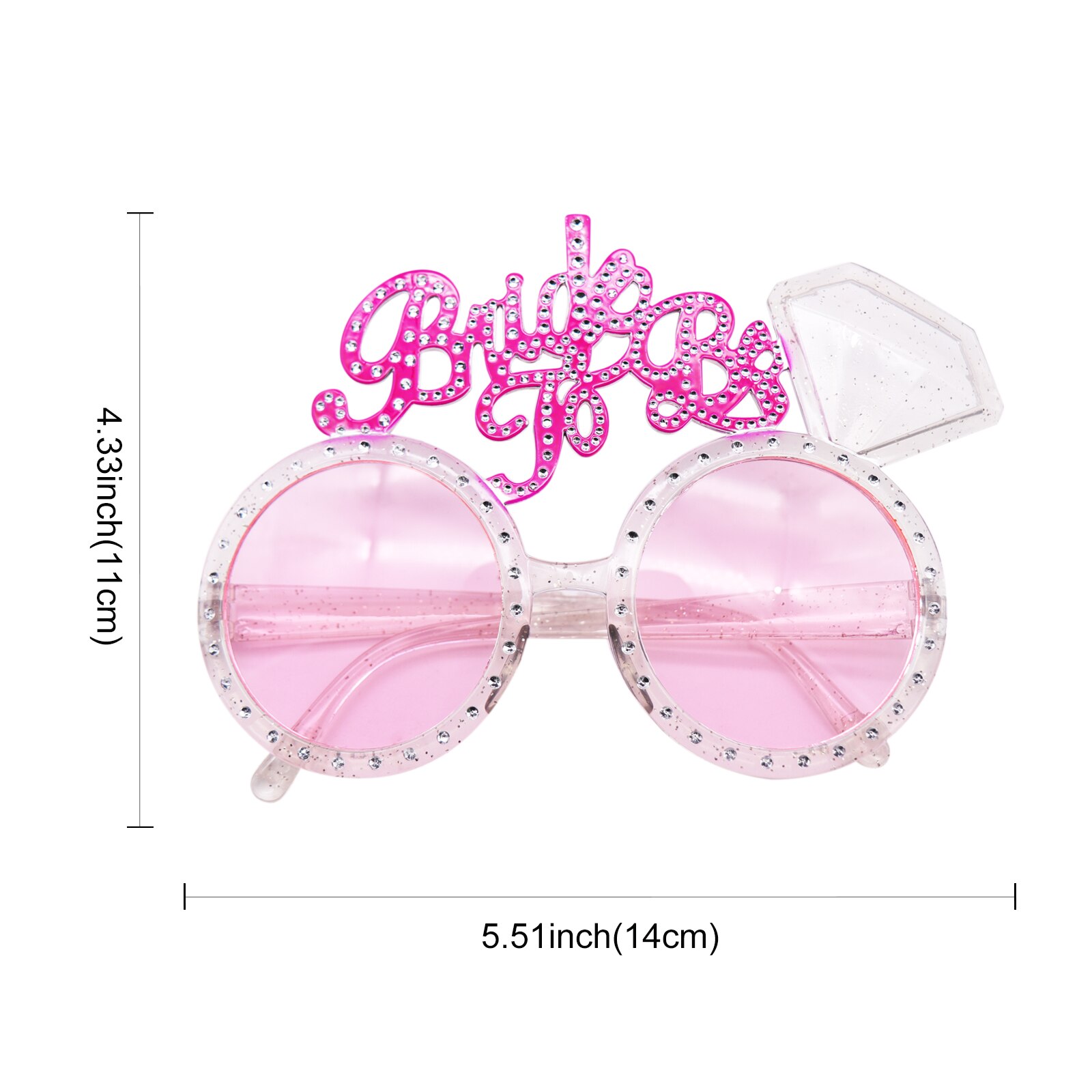 Pink Plastic Bride To Be Glasses Pink Plastic Bride To Be Glasses
