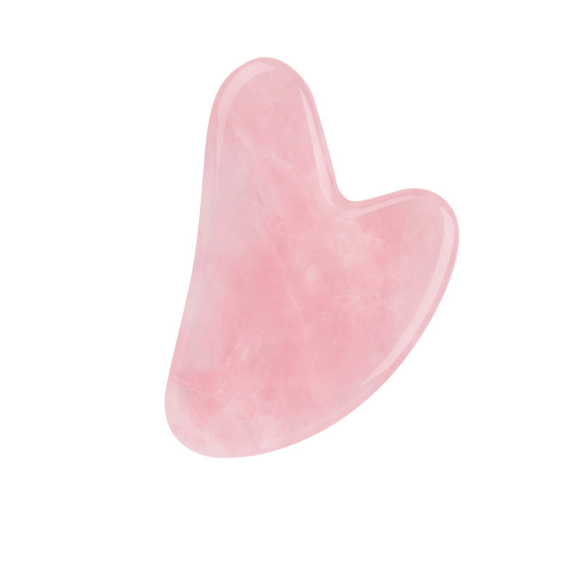Pink Rose Quartz Jade Massager Roller Gouache Scraper Set Natural Crystal Stone Gua Sha Board Face Roller Skin Care Pink Rose Quartz Jade Massager Roller Gouache Scraper Set Natural Crystal Stone Gua Sha Board Face Roller Skin Care