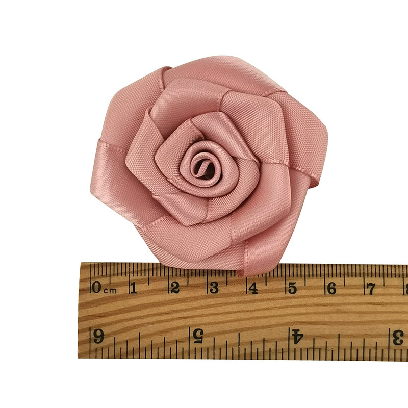 Pink Satin Ribbon Roses (30pcs) Pink Satin Ribbon Roses (30pcs)
