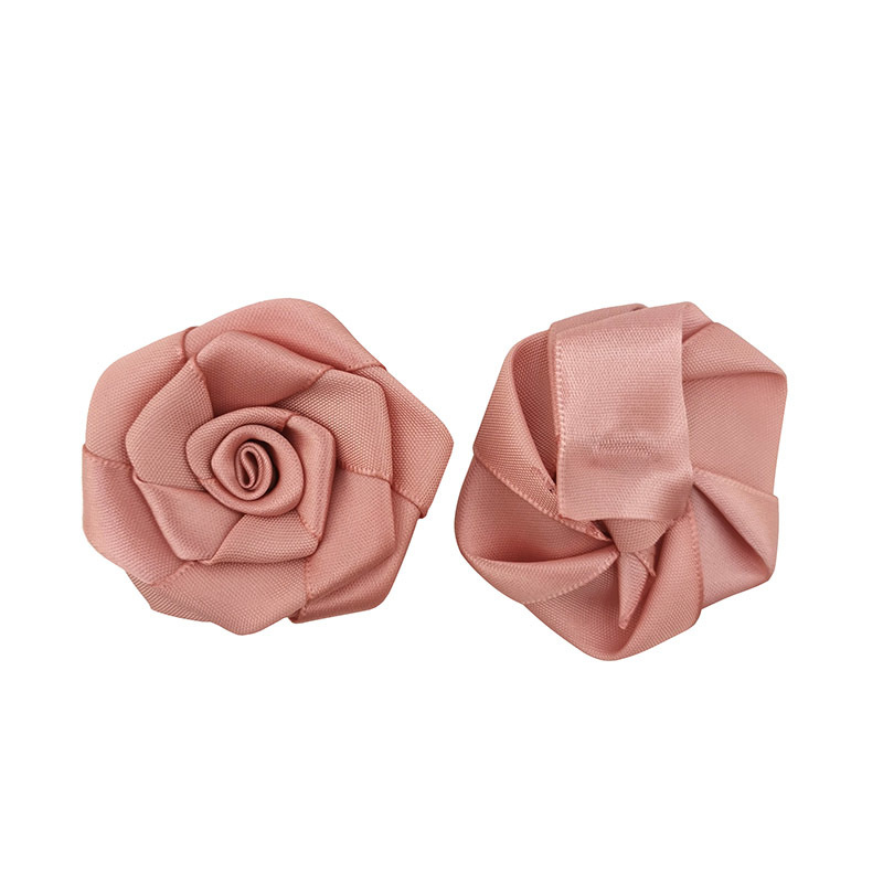 Pink Satin Ribbon Roses (30pcs) Pink Satin Ribbon Roses (30pcs)