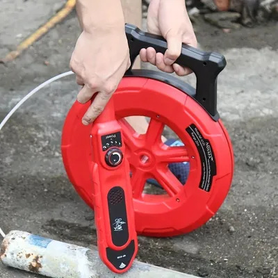 Pip Iron Pipe Blockage Detector 20M Line Diagnostic-tool Scanner Pipeline Blocking Clogging Plumbers Instrument Pip Iron Pipe Blockage Detector 20M Line Diagnostic-tool Scanner Pipeline Blocking Clogging Plumbers Instrument