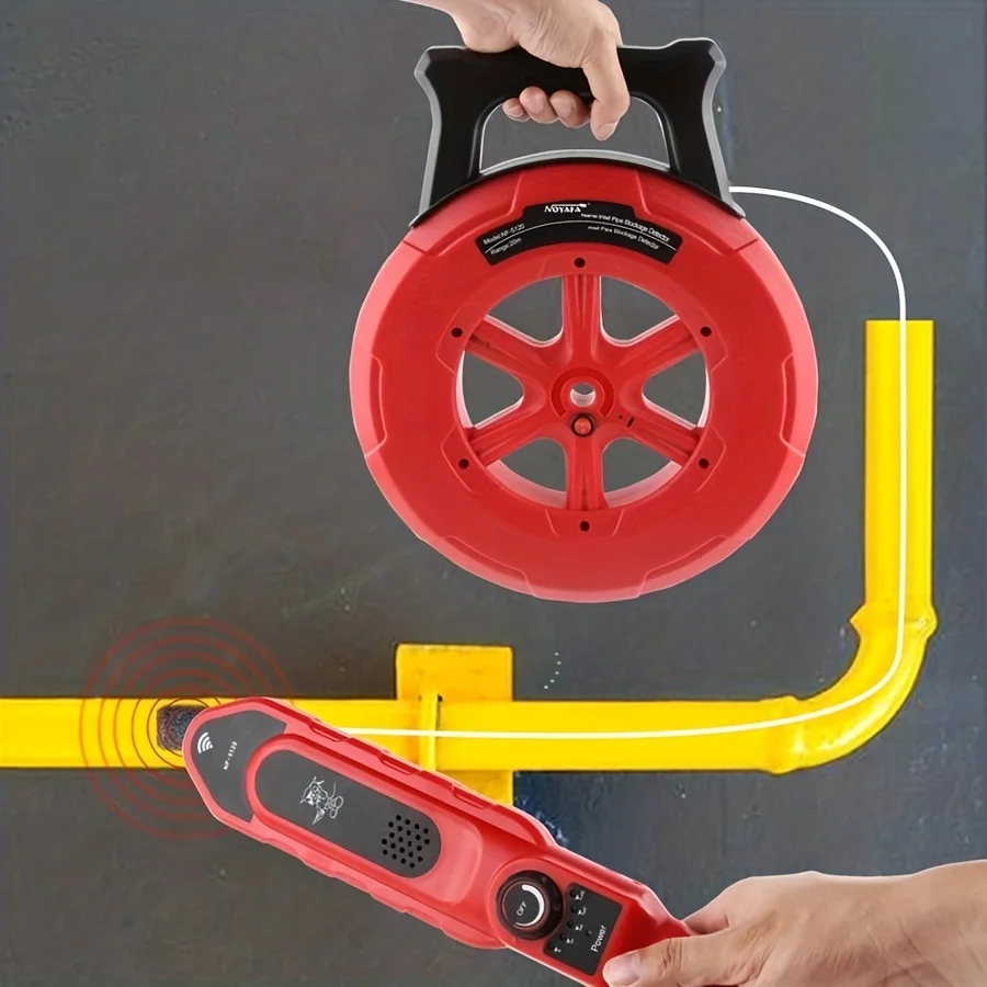 Pip Iron Pipe Blockage Detector 20M Line Diagnostic-tool Scanner Pipeline Blocking Clogging Plumbers Instrument Pip Iron Pipe Blockage Detector 20M Line Diagnostic-tool Scanner Pipeline Blocking Clogging Plumbers Instrument