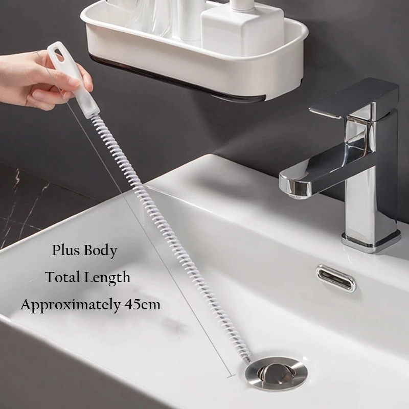 Pipe Dredging Brush Bathroom Hair Sewer Sink Cleaning Brush Drain Cleaner Flexible Cleaner Clog Plug Hole Remover Tool Pipe Dredging Brush Bathroom Hair Sewer Sink Cleaning Brush Drain Cleaner Flexible Cleaner Clog Plug Hole Remover Tool