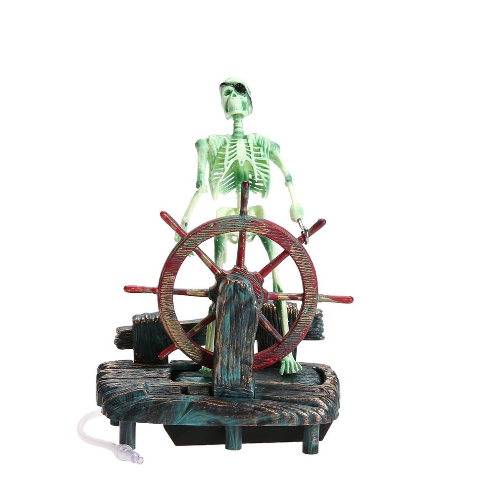 Pirate Skeleton Aquarium Decor Aerator