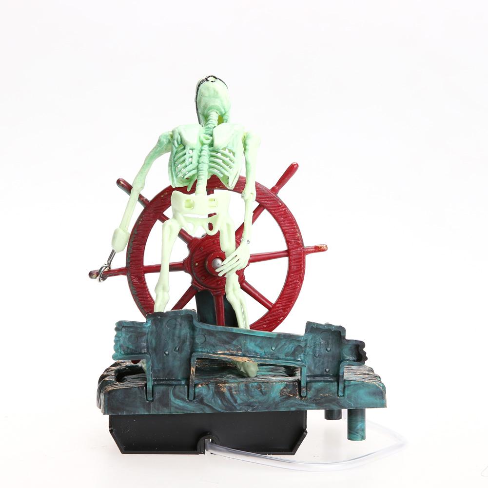 Pirate Skeleton Aquarium Decor Aerator