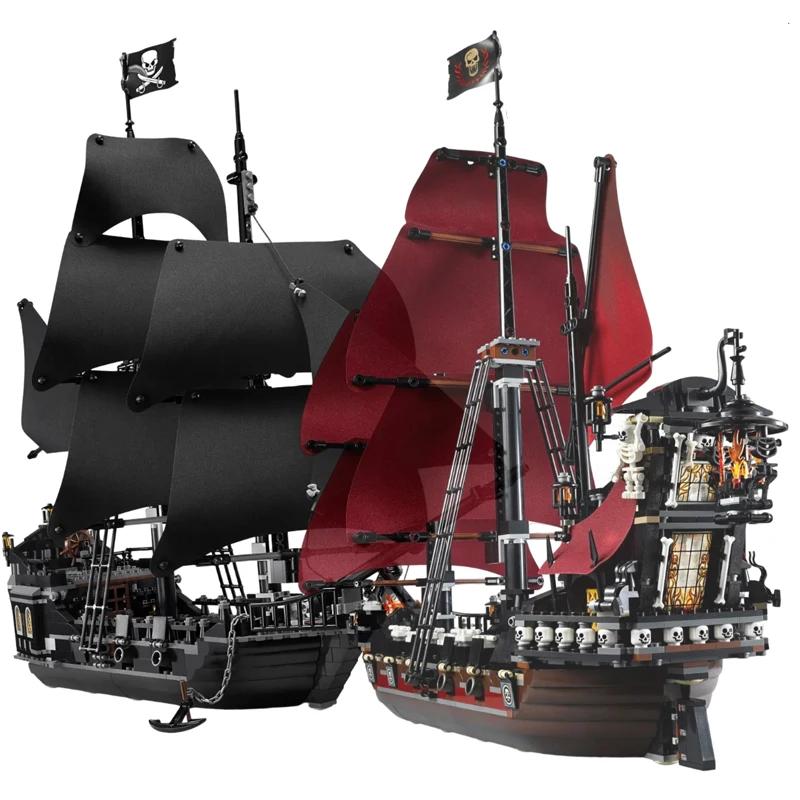Pirates Of The Caribbeans Queen Anne Revenge Warship The Black Pearl 4195 4184 Ship Building Blocks Model Toys Bricks Pirates Of The Caribbeans Queen Anne Revenge Warship The Black Pearl 4195 4184 Ship Building Blocks Model Toys Bricks