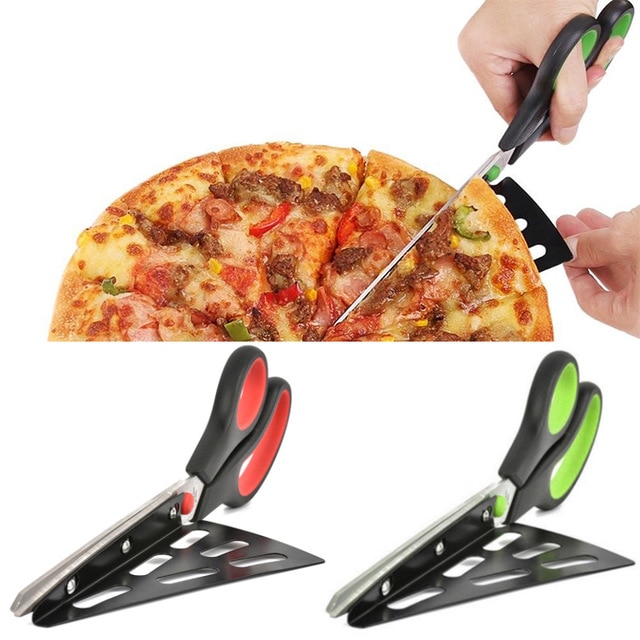 Pizza Cutting Scissors Spatula Server